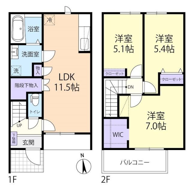 Ｌｅｇｅｎｄ　ＦＵＫＵＯＫＡ　ＩＩ 1階 3LDK 賃貸物件詳細