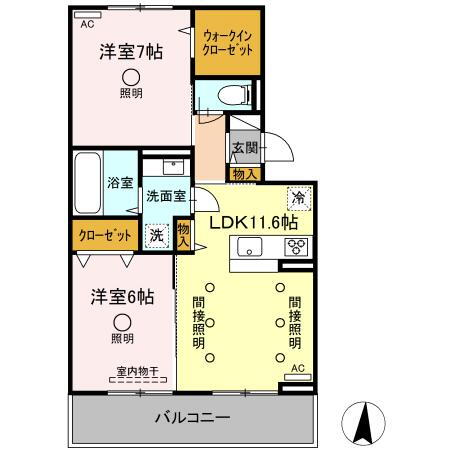 熊本県熊本市南区御幸笛田３ 平成駅 2LDK アパート 賃貸物件詳細