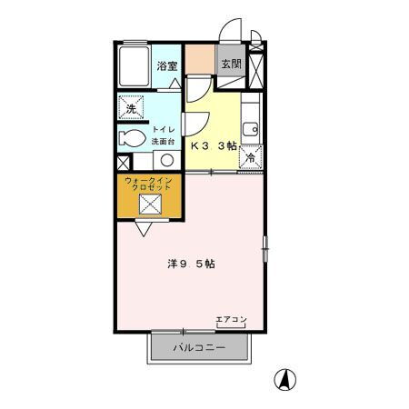 モナリエ春日　Ｉ・ＩＩ 1階 1K 賃貸物件詳細