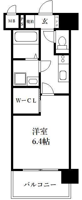 福岡県福岡市博多区千代２ 千代県庁口駅 1K マンション 賃貸物件詳細