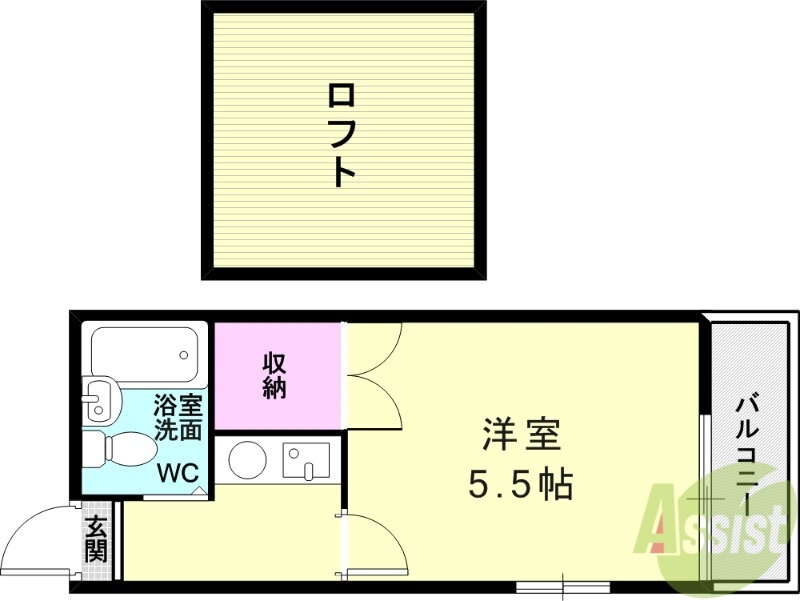 兵庫県神戸市北区緑町６ 山の街駅 1K アパート 賃貸物件詳細