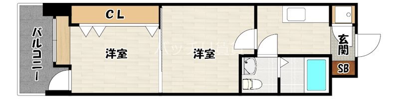 福岡県福岡市南区清水１ 高宮駅 2K マンション 賃貸物件詳細