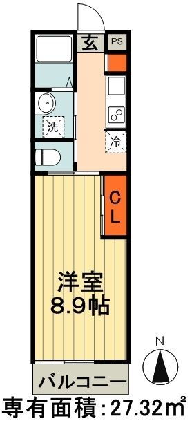 千葉県千葉市中央区道場北１ 東千葉駅 1K アパート 賃貸物件詳細