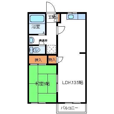 福島県郡山市八山田３ 郡山駅 1LDK アパート 賃貸物件詳細