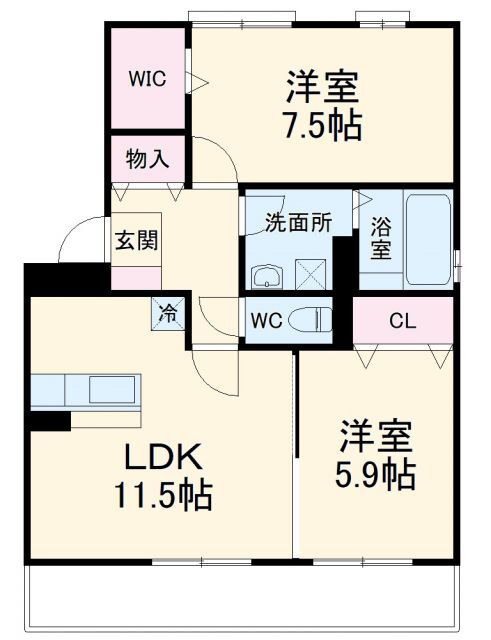 茨城県つくば市松野木 つくば駅 2LDK アパート 賃貸物件詳細