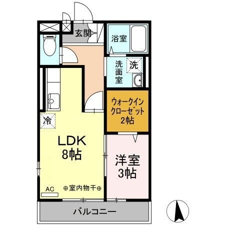 カナディアンコート平成 3階 1LDK 賃貸物件詳細