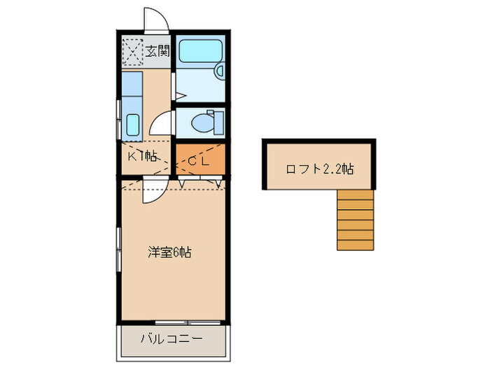 愛知県豊田市荒井町寿田 越戸駅 1K アパート 賃貸物件詳細