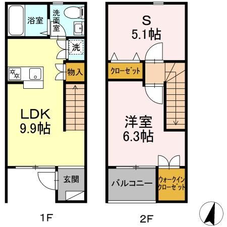 東京都青梅市新町５ 小作駅 1LDK アパート 賃貸物件詳細