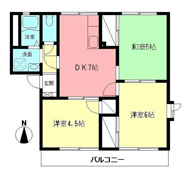 ヴィラ・エクレールＡ 2階 3DK 賃貸物件詳細