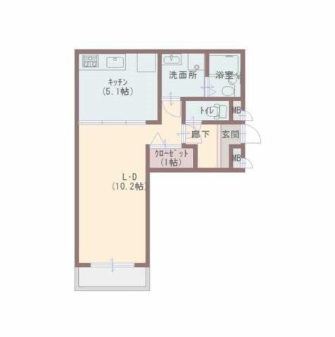 兵庫県姫路市広畑区西蒲田 姫路駅 1DK マンション 賃貸物件詳細
