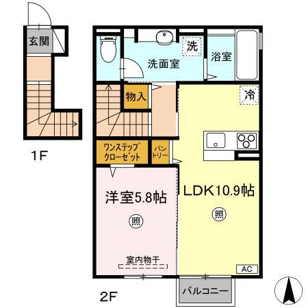 福島県福島市田沢字桜台 福島駅 1LDK アパート 賃貸物件詳細