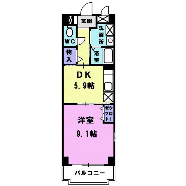 愛知県名古屋市西区花の木２ 浄心駅 1DK マンション 賃貸物件詳細