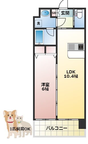 大阪府大阪市福島区鷺洲５ 野田駅 1LDK マンション 賃貸物件詳細