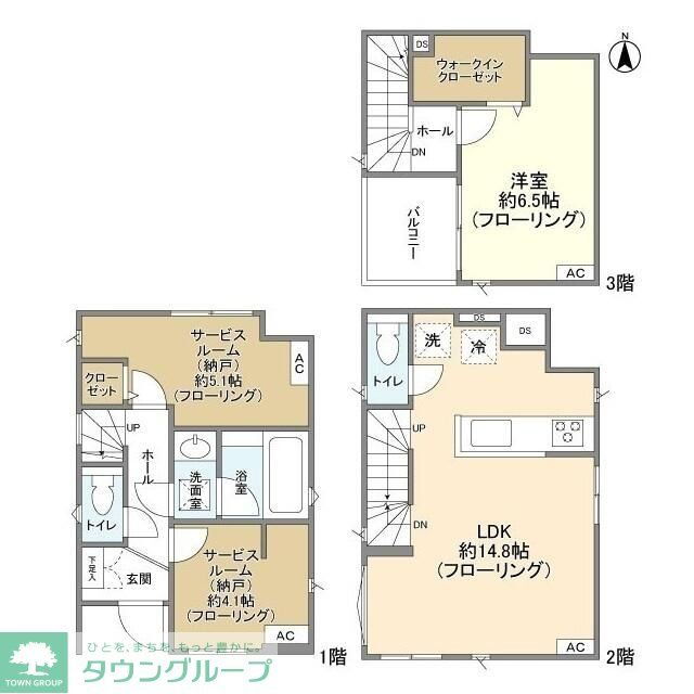 東京都大田区下丸子３ 下丸子駅 1SLDK 一戸建て 賃貸物件詳細