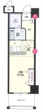 福岡県福岡市博多区博多駅南２ 博多駅 1K マンション 賃貸物件詳細