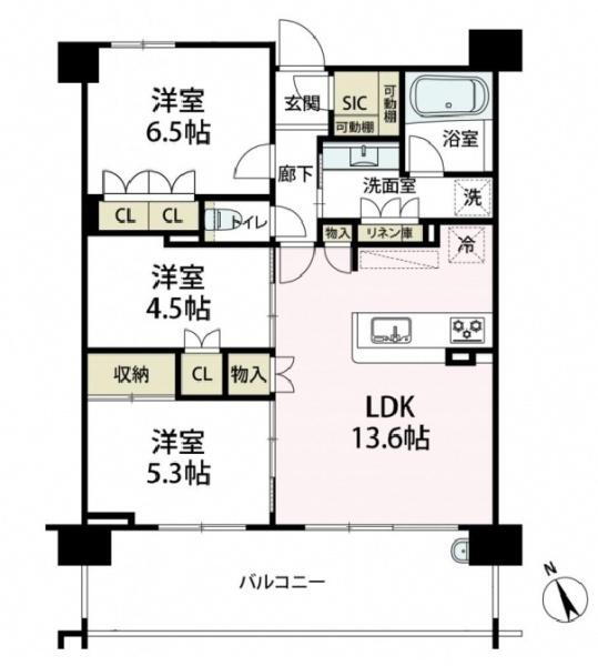神奈川県横浜市港南区大久保２ 上大岡駅 3LDK マンション 賃貸物件詳細