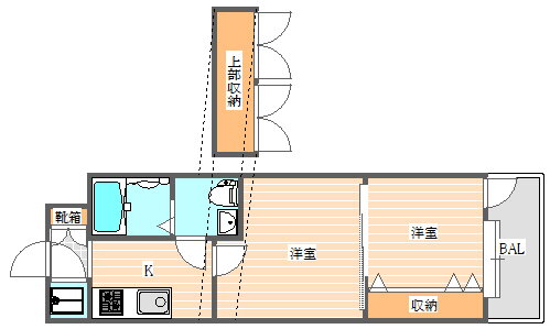 福岡県福岡市南区清水１ 高宮駅 2K マンション 賃貸物件詳細