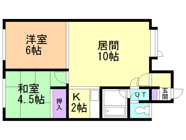 北海道北斗市七重浜８ 東久根別駅 2LDK アパート 賃貸物件詳細