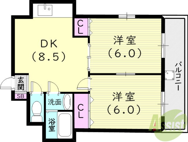 兵庫県神戸市長田区檜川町１ 丸山駅 2DK マンション 賃貸物件詳細