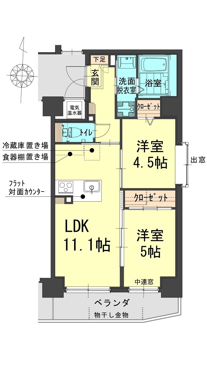 岡山県岡山市北区今４ 北長瀬駅 2LDK マンション 賃貸物件詳細