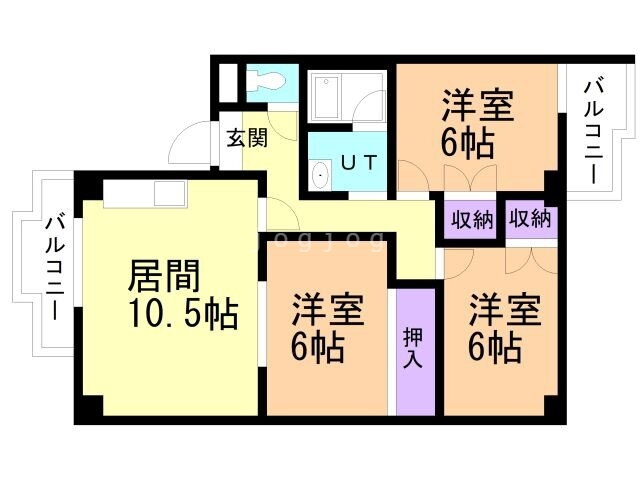 つくしビル 4階 3LDK 賃貸物件詳細