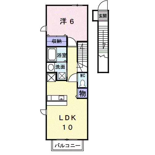 大阪府門真市石原町 古川橋駅 1LDK アパート 賃貸物件詳細