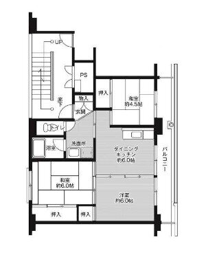 ビレッジハウス滝沢大崎１号棟 4階 3DK 賃貸物件詳細