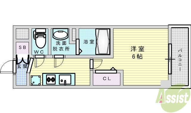 大阪府大阪市淀川区西中島１ 西中島南方駅 1K マンション 賃貸物件詳細