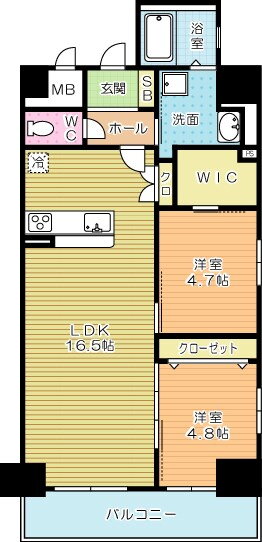 福岡県北九州市小倉北区中津口１ 旦過駅 2LDK マンション 賃貸物件詳細