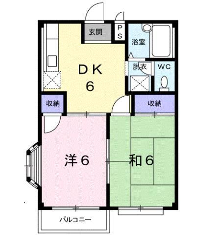 群馬県高崎市北久保町 群馬八幡駅 2DK アパート 賃貸物件詳細