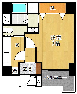 兵庫県西宮市馬場町 西宮駅 1K マンション 賃貸物件詳細