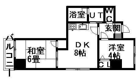 北海道札幌市中央区南十一条西１２ 西線１１条駅 2DK マンション 賃貸物件詳細