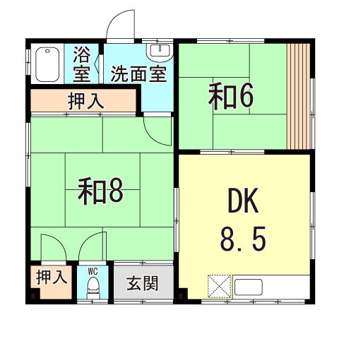 兵庫県神戸市長田区鶯町１ 鵯越駅 2DK アパート 賃貸物件詳細