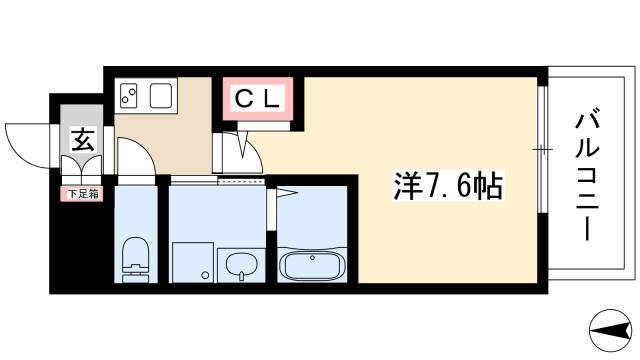 愛知県名古屋市東区葵１ 新栄町駅 1K マンション 賃貸物件詳細