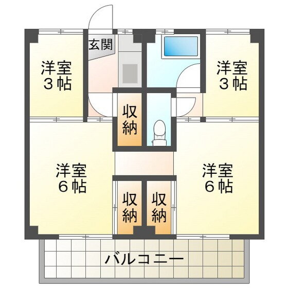 三重県四日市市高花平１ 4K マンション 賃貸物件詳細