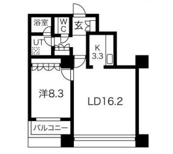 グランパークハイツ 4階 1LDK 賃貸物件詳細