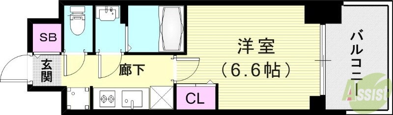 兵庫県神戸市兵庫区西出町２ 神戸駅 1K マンション 賃貸物件詳細