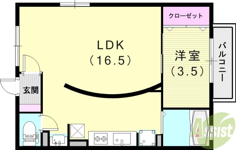 兵庫県神戸市北区谷上南町 谷上駅 1LDK アパート 賃貸物件詳細