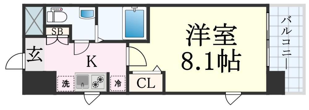 兵庫県神戸市中央区二宮町４ 三ノ宮駅 1K マンション 賃貸物件詳細