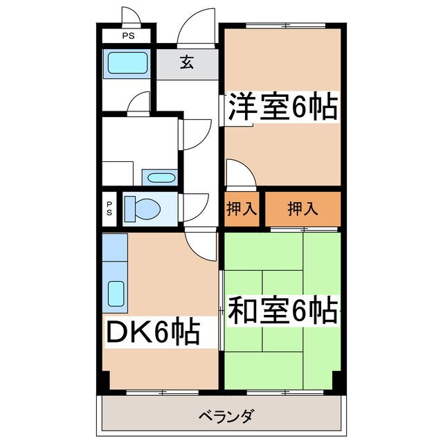長野県松本市征矢野２ 松本駅 2DK マンション 賃貸物件詳細