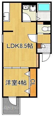 福岡県北九州市戸畑区浅生３ 戸畑駅 1LDK アパート 賃貸物件詳細
