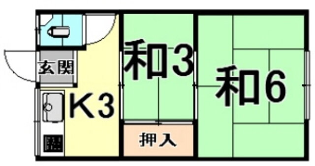兵庫県尼崎市西本町７ 出屋敷駅 2K アパート 賃貸物件詳細