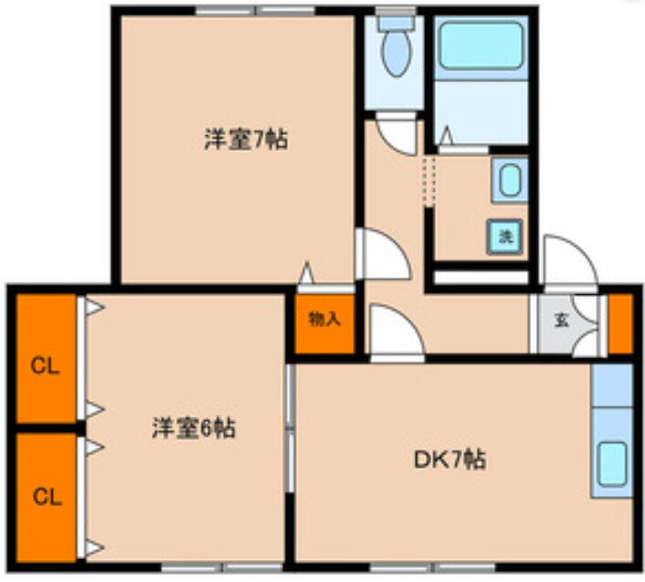 福岡県糸島市南風台７ 筑前前原駅 2DK アパート 賃貸物件詳細