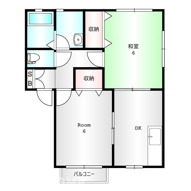 群馬県前橋市元総社町 新前橋駅 2DK アパート 賃貸物件詳細