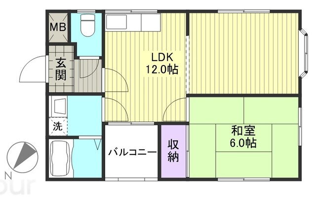 大阪府泉大津市曽根町２ 松ノ浜駅 1LDK アパート 賃貸物件詳細