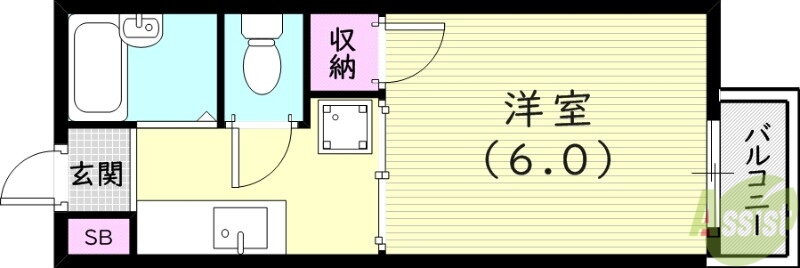 兵庫県尼崎市塚口町６ 塚口駅 1K アパート 賃貸物件詳細