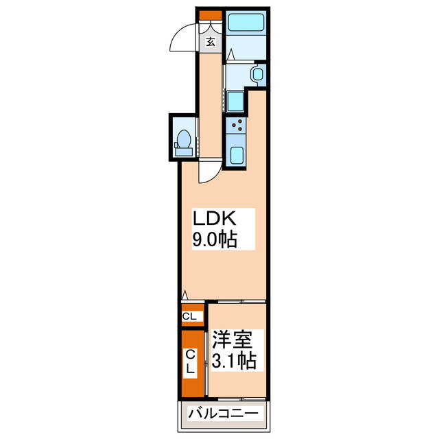 熊本県熊本市中央区新大江１ 水前寺駅 1LDK アパート 賃貸物件詳細