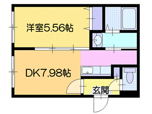 北海道札幌市厚別区厚別中央二条２ ひばりが丘駅 1LDK マンション 賃貸物件詳細
