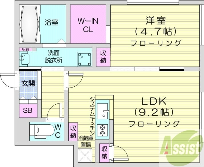 北海道札幌市白石区本郷通５丁目南 南郷７丁目駅 1LDK マンション 賃貸物件詳細