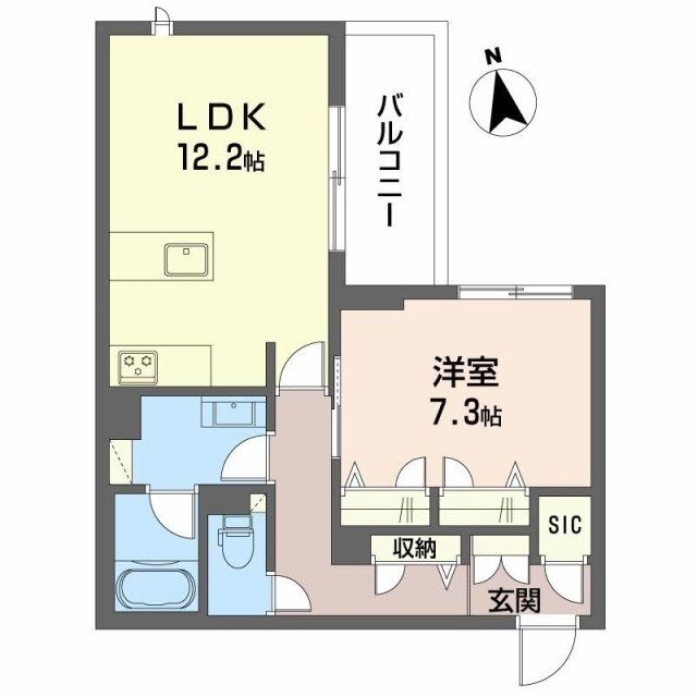 Ｅレジデンス八幡 3階 1LDK 賃貸物件詳細
